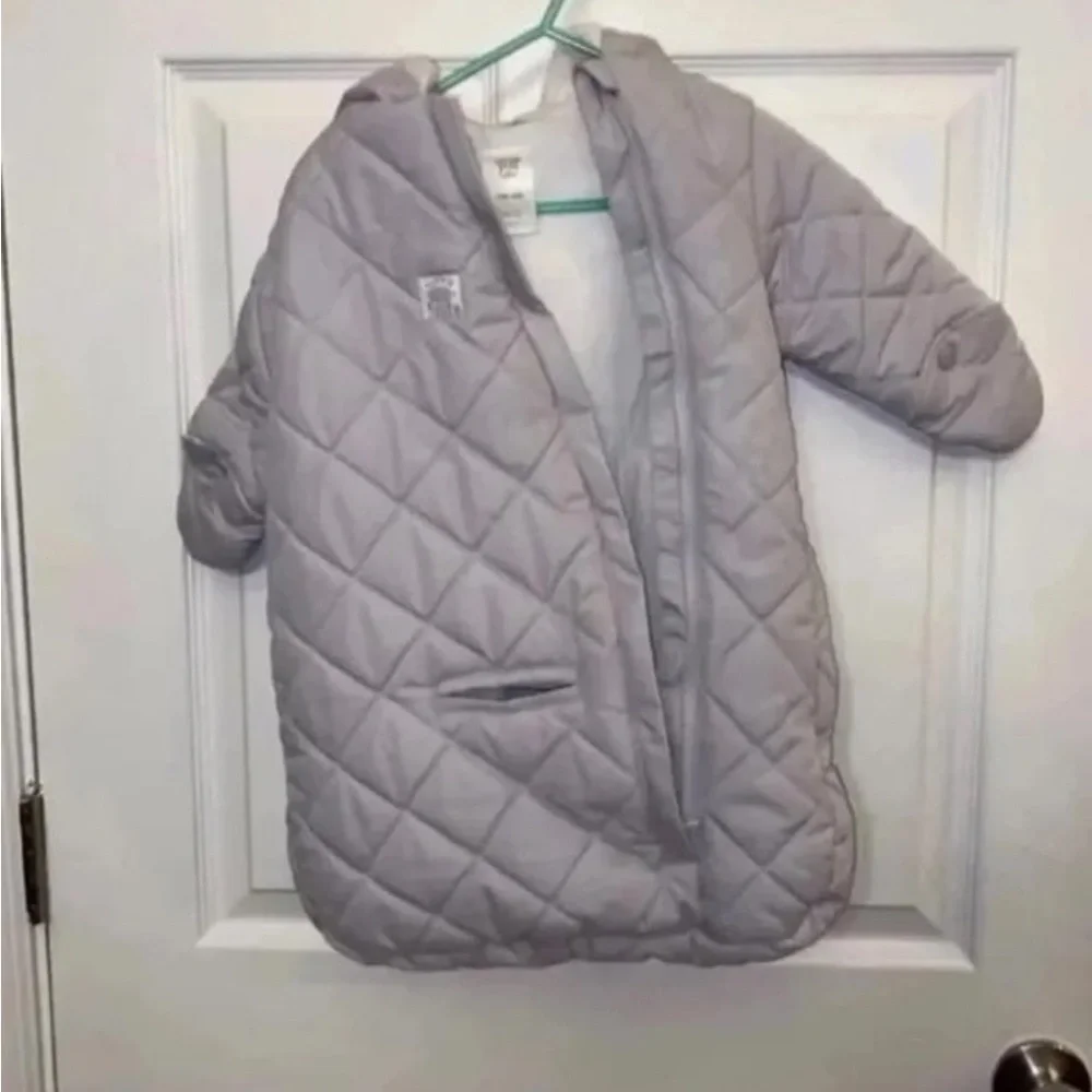 Carter’s Baby Girls’ Snowsuit, One Size, Gray – 100% Polyester Cuddly & cute